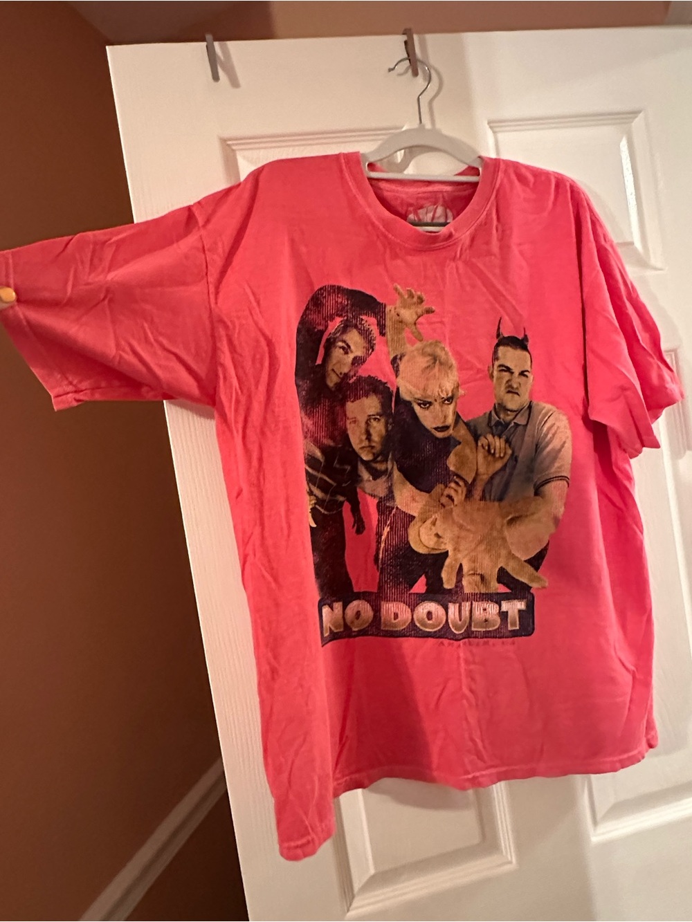 Band Graphic Tee in Bright Pink NEW